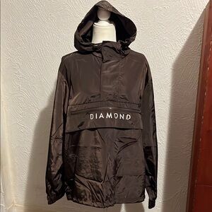 Diamond Brown Hooded Jacket